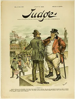 Free Trade Prints: Why?, from Judge, published July 21, 1888. Creator: Bernard Gillam