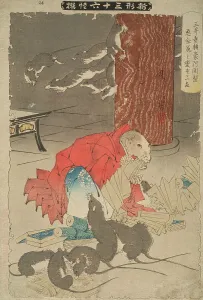 Retribution Prints: The Wicked Thoughts of the Priest Raigo of Miidera Transform Him into a Rat