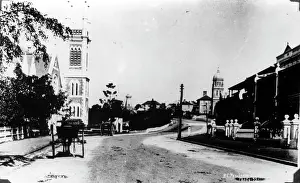 British Colony Prints: Wickham Terrace, Congregational Church on the left