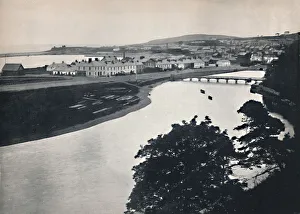 Irish Republic Prints: Wicklow - General View of the Town and the River, 1895