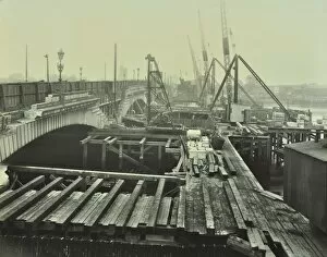 Wandsworth Collection: Widening of Putney Bridge, London, 1931