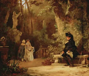 Spitzweg Prints: The Widower, ca 1860