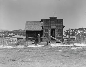 Widtsoe Prints: Widtsoe post office, Utah, 1936. Creator: Dorothea Lange