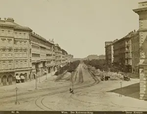 Vanishing Point Prints: Wien. Der Kolowrat Ring, late 19th century. Creator: Oscar Kramer