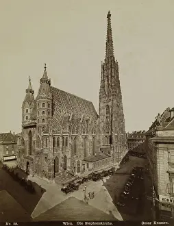 Kramer Prints: Wien. Die Stephanskirche, late 19th century. Creator: Oscar Kramer