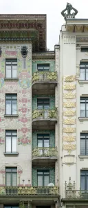 Wienzeilenhauser, Vienna, Austria, (1898), 2015. Artist: Alan John Ainsworth