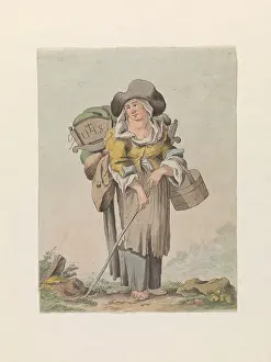 Cradle Prints: The wife of a blind man, late 18th century? Creator: Matthias Pfenninger