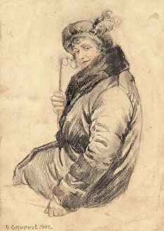 Overcoat Collection: Wife of a Court Official. Irkutsk, 1904. Creator: Boris Vasilievich Smirnov