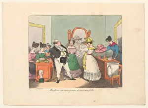 Hatmaker Prints: She is my wife, not my daughter, 1827. Creator: Henry Bonaventure Monnier