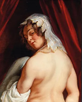 Lydia Prints: The wife of King Candaules, c. 1645. Creator: Jordaens, Jacob (1593-1678)