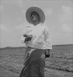 Sharecropper Prints: Wife of a Mexican sharecropper near Bryan, Texas, 1938. Creator: Dorothea Lange