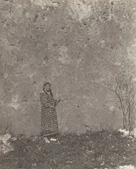 Apsaroke Prints: The wife of Plenty Coups, 1908. Creator: Edward Sheriff Curtis