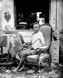 Thailand Southeast Asia Prints: The wife of the Prime Minister (Kralahom) of Siam (Thailand), 1866. Creator: John Thomson