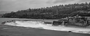 Oregon United States Of America Prints: Wilamette Falls. Creator: Joshua Johnston