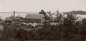 Andrew J Russell Prints: Wilcox Landing, 1861-65. Creator: Andrew Joseph Russell