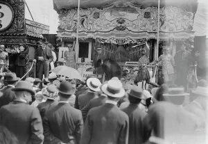 Cruelty To Animals Prints: Wild Animal Show - Coney Island, between c1910 and c1915. Creator: Bain News Service