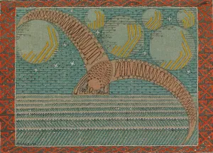 Tempera On Canvas Prints: The Wild Duck and the Celestial Bodies, 1919-1920. Creator: Joseph Alanen