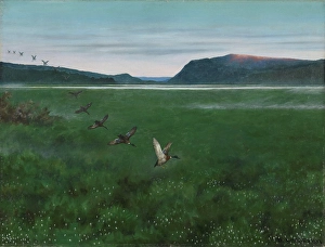 The twelve Wild Ducks, 1897. Creator: Theodor Kittelsen