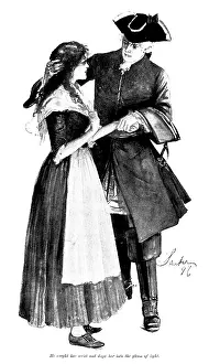 Lily Prints: The Wild Geese: He caught her wrist and drew her into the gleam of light