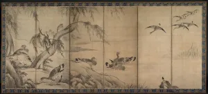 Early Edo Period Prints: Wild Geese, late 1500s-early 1600s. Creator: Kano Sanraku (Japanese, 1559-1635)