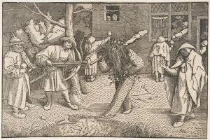 Crossbow Prints: The Wild Man or the Masquerade of Orson and Valentine, 1566. Creator: Unknown