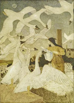 Birmingham Museums Trust Collection: The Wild Swans (The Twelve Brothers Turned Into Swans), 1928