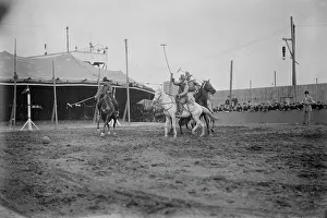 Wild West Polo, Coney Isl. between c1910 and c1915. Creator: Bain News Service