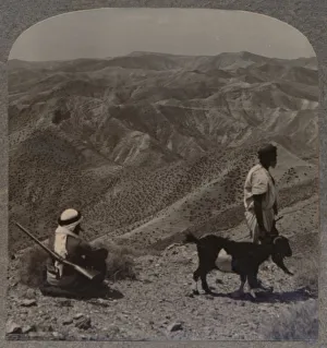 Realistic Travels Prints: The Wilderness of Judea, and Place of the Scapegoat, c1900