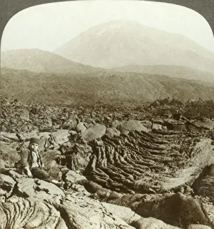 Misty Prints: In the wilderness of Lava, at base of Vesuvius, Italy, c1909. Creator: Unknown