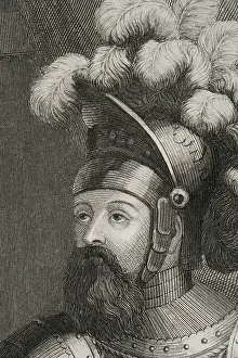 9th Century Prints: Wilfred I the Hairy, (840- 897)