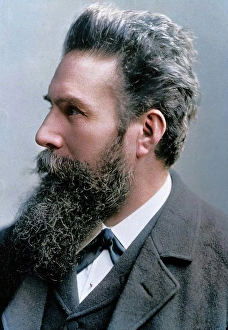 Nobel Prize Prints: Wilhelm Konrad von Roentgen, German physicist, 1901 Creator: Unknown