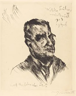 Corinth Lovis Prints: Wilhelm Trübner, 1913. Creator: Lovis Corinth
