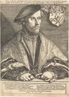 Old Master Collection: Wilhelm V, Duke of Julich, Cleve and Berg, 1540. Creator: Heinrich Aldegrever