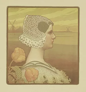 Berthon Prints: Wilhelmina Queen of the Netherlands, 1898. Creator: Berthon, Paul (1872-1909)