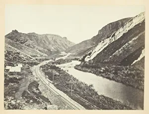 Andrew J Russell Prints: Wilhelmina's Pass, Distant View of Serrated Rocks or Devil's Slide