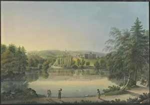 Ca 1820 Collection: The Wilhelmshohe Castle near Kassel, ca 1820. Creator: Bleuler, Johann Heinrich (1758-1823)