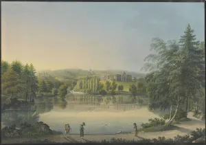Ca 1820 Collection: The Wilhelmshohe Castle near Kassel, ca 1820. Creator: Bleuler, Johann Heinrich (1758-1823)