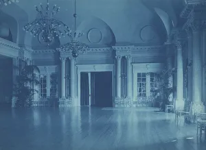 Cyanotypes 1900 1910 Gmgpc Prints: Willard Hotel ballroom, between 1901 and 1910. Creator: Frances Benjamin Johnston