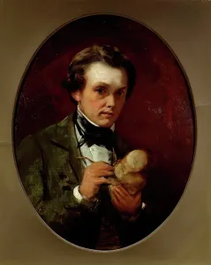 Oil On Board Prints: William Brodie RSA, sculptor, 1850-1867. Creator: John Phillip