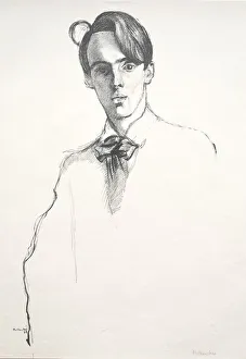 Late 19th Century Prints: William Butler Yeats, 1898. Creator: William Rothenstein (British, 1872-1945)