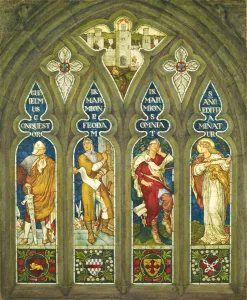 Charter Prints: William the Conqueror presenting a charter to Lord Marmion, 1909