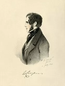 A Dorsay Gallery: William Cowper, 1842. Creator: Richard James Lane