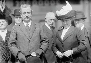 William D. Redmond M.P. Ireland, with Mrs. Redmond. 1912. Creator: Harris & Ewing. William D. Redmond M.P. Ireland, with Mrs. Redmond. 1912. Creator: Harris & Ewing