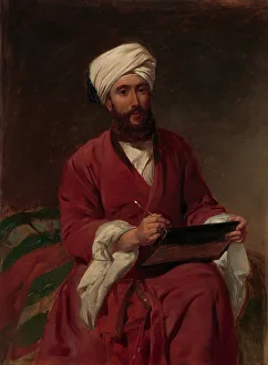 Turbans Prints: William Edward Dighton (1822-1853) in Middle Eastern Dress, ca. 1852-53. Creator