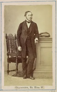 Chancellor Prints: William Ewart Gladstone, 1863. Creator: Caldesi, Blanford & Co