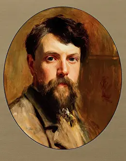 Portraits Prints: William Ewart Lockhart, Self Portrait, 1884. Creator: William Ewart Lockhart