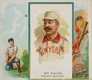 Baseball Player Gallery: William Ewing, Catcher, New York, from Worlds Champions