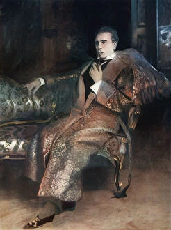 William Gillette in Sherlock Holmes, c1902