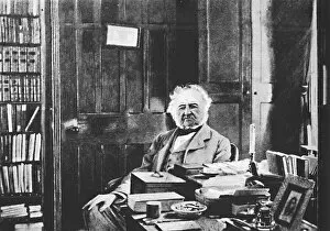 Waverley Book Company Gallery: William Gladstone - The Grand Old Man Seated At His Study Table, c1925