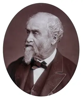 Woodburytype Prints: William Harrison Ainsworth, author, 1881 Creator: Lock & Whitfield